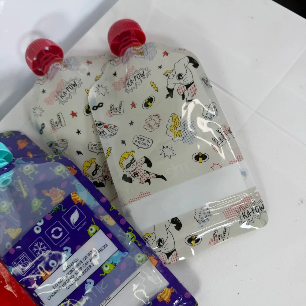 Simple Modern Disney Pixar Baby‎ Kids Food Pouches 10pk Reusable Bags NWOB
